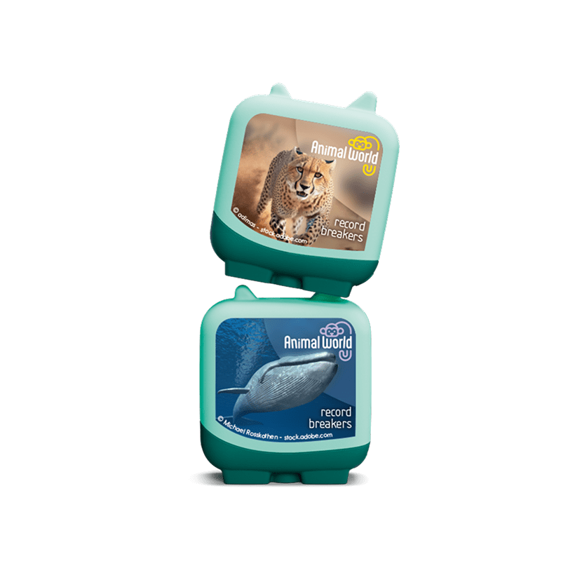 Animal World Cheetah and Blue Whale Clever Tonies - 2 Pack