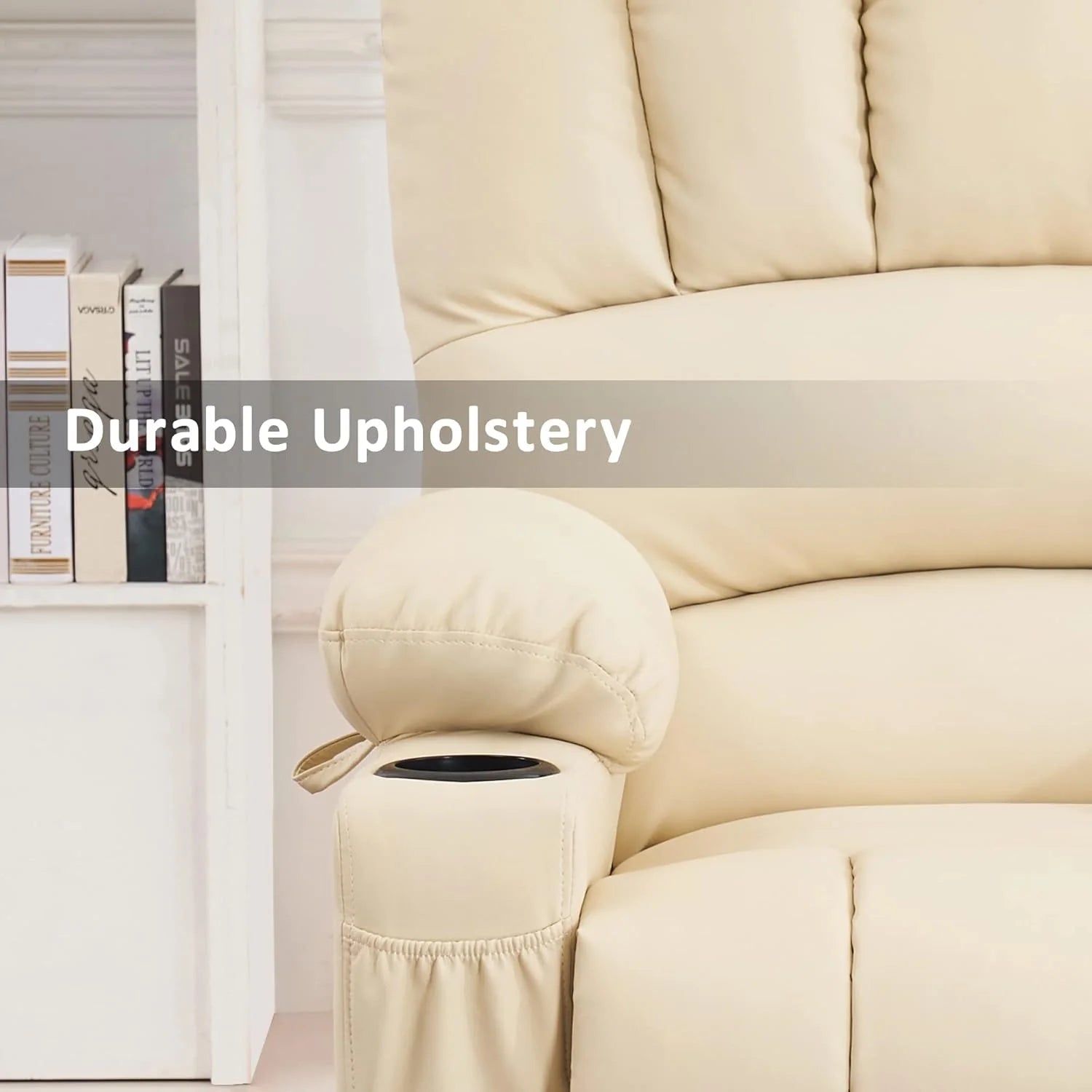 Heated Lift Recliner for Seniors with USB & Cup Holders