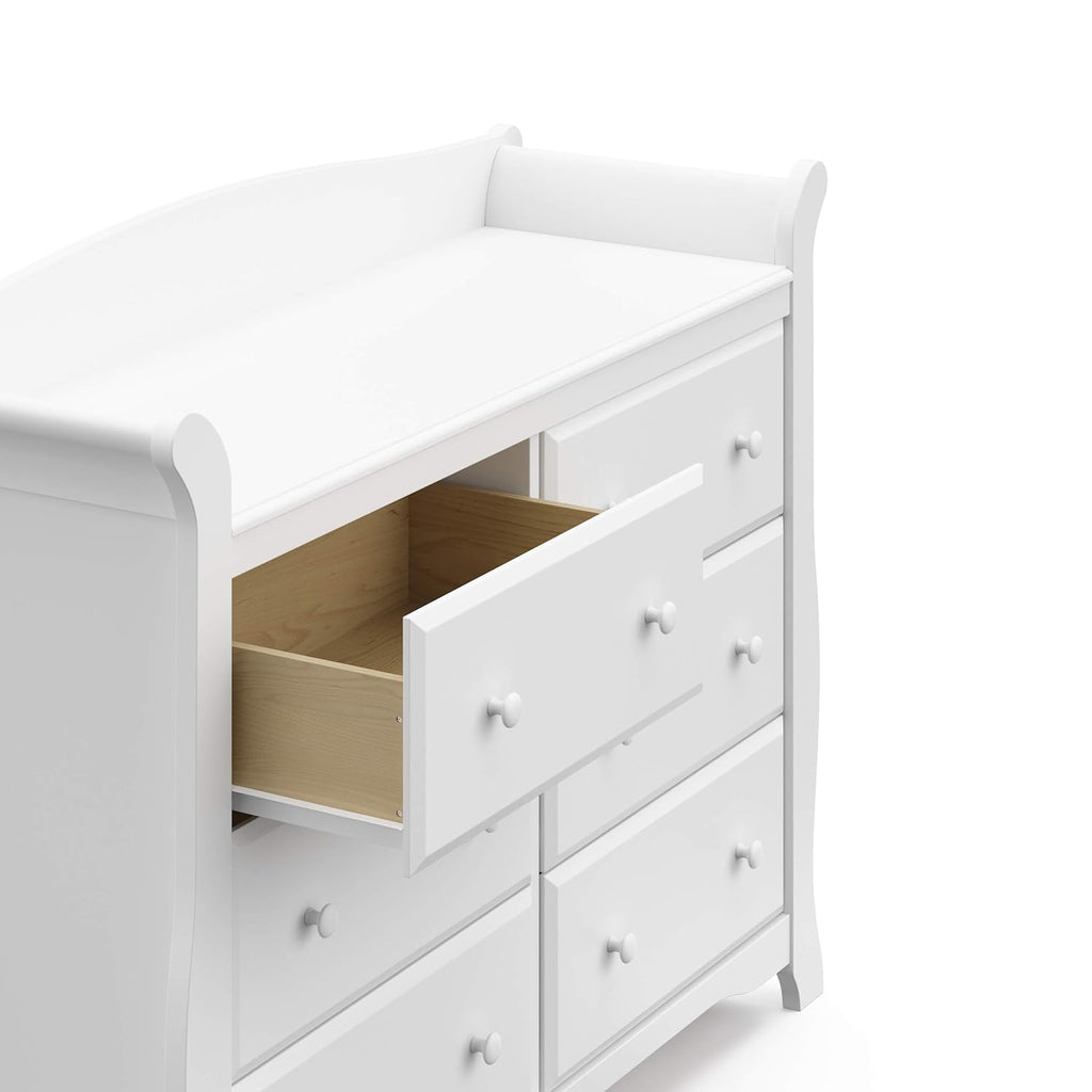 Storkcraft Avalon 6-Drawer Double Dresser, White