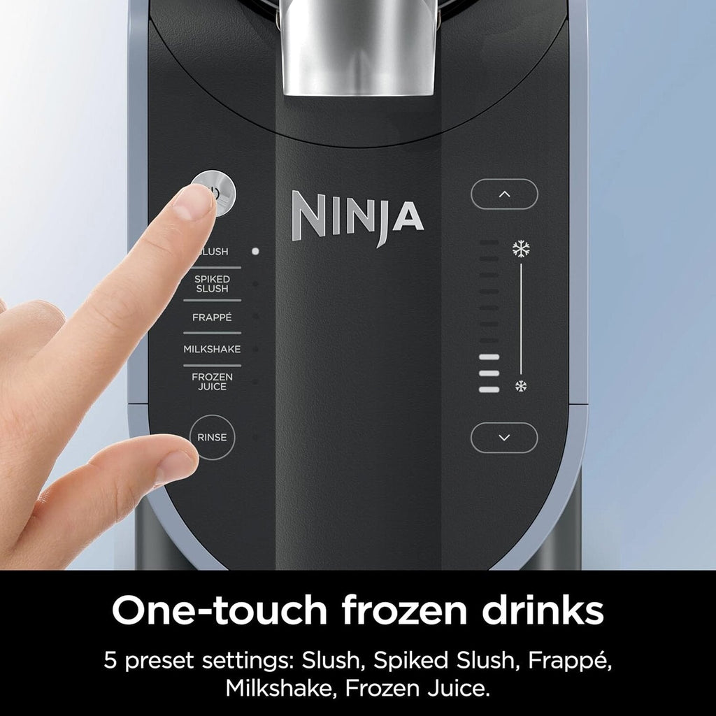 SLUSHi with RapidChill Technology, 88 oz. Frozen Drink &amp; Slushie Machine, 5 Preset Programs, Margaritas, Frappés, and More, Premium Accents, Black, FS301