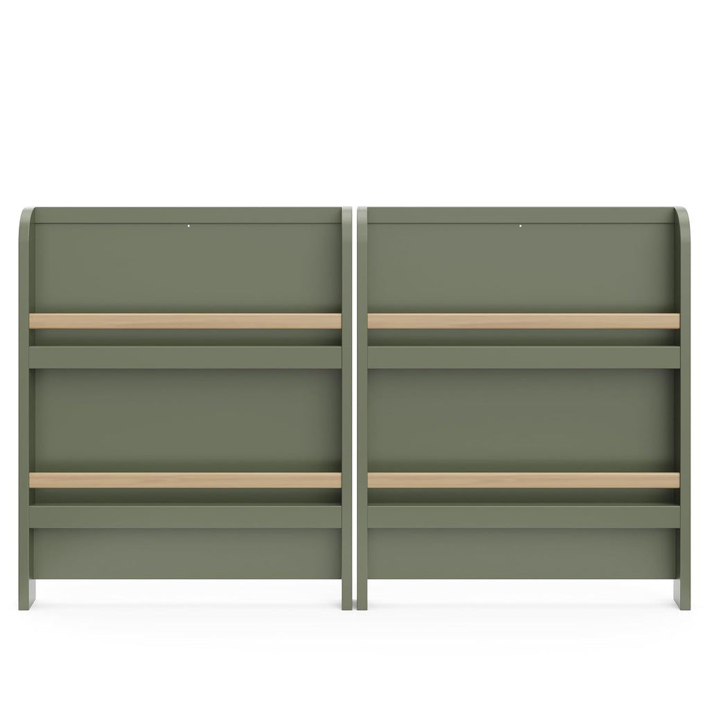 Graco Read-with-Me 4-in-1 Convertible Crib with Drawer, Olive/Driftwood
