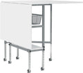 Sew Ready Hobby Cutting Table, 58.75"x36.5", White/Silver