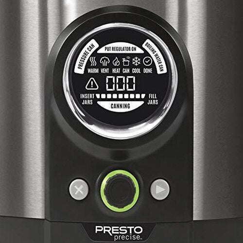 Presto 02144 12Qt Digital Canner, Black Stainless