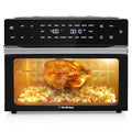 32QT Extra Large Air Fryer, 19 In 1 Air Fryer Toaster Oven Combo with Rotisserie and Dehydrator, Digital Convection Oven Countertop Airfryer Fit 13" Pizza, 6 Accessories, 1800w (Black) : Home & Kitchen