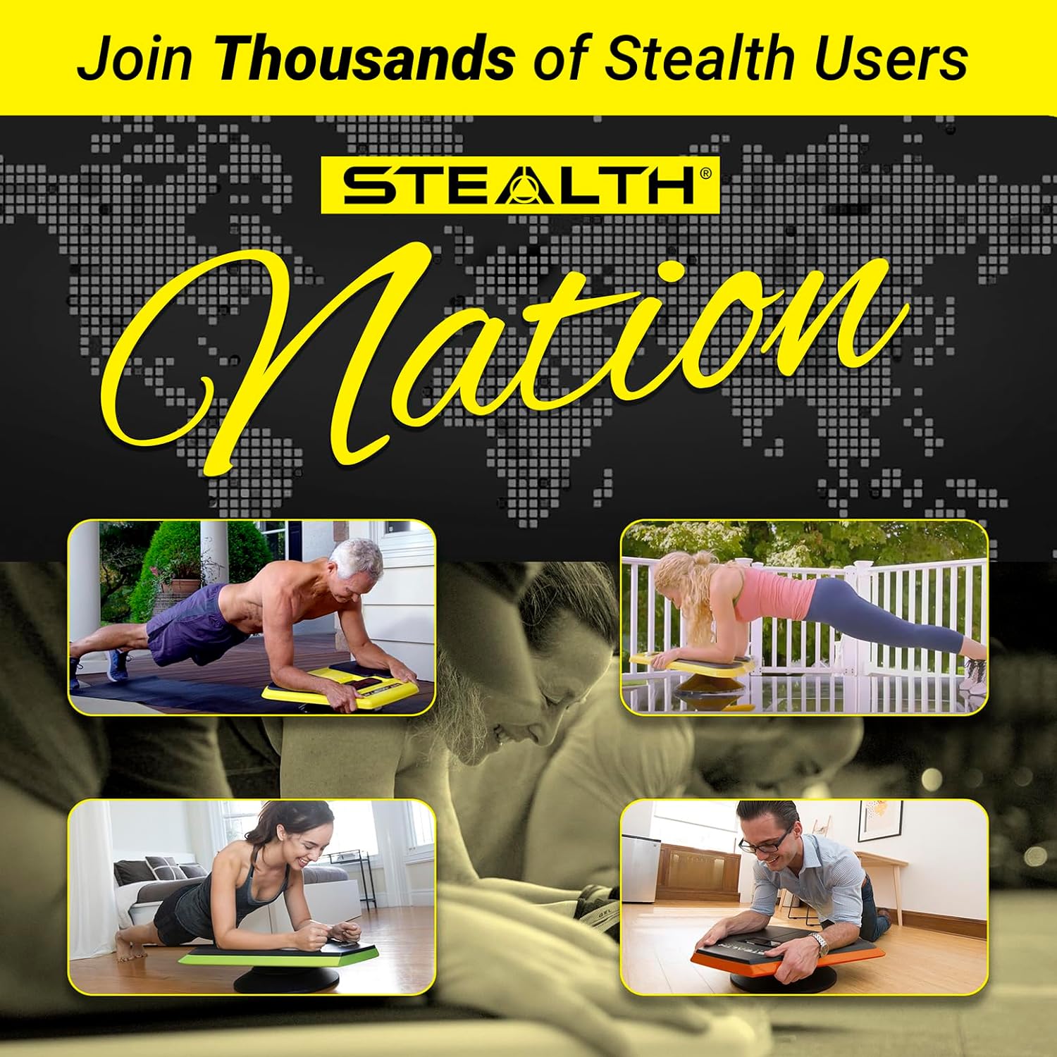 Stealth Core Deluxe Trainer - Turn Fitness Into a Fun Game - Get Strong Sexy Abs and Lean Core Playing Games On Your Phone; Free iOS/Android App; 4 Free Mobile Games Included; Dynamic Abs & Core Training; Only 3 Minutes a Day