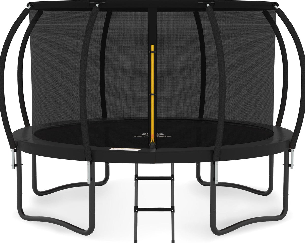 JUMPZYLLA 8FT Trampoline Outdoor with Enclosure for Kids