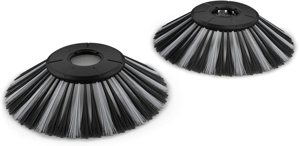S 6 Twin Walk-Behind Outdoor Hand Push Floor Sweeper - 10 Gallon Capacity - 33.9" Sweeping Width - Sweeps up to 32,300 Square Feet/Hour
