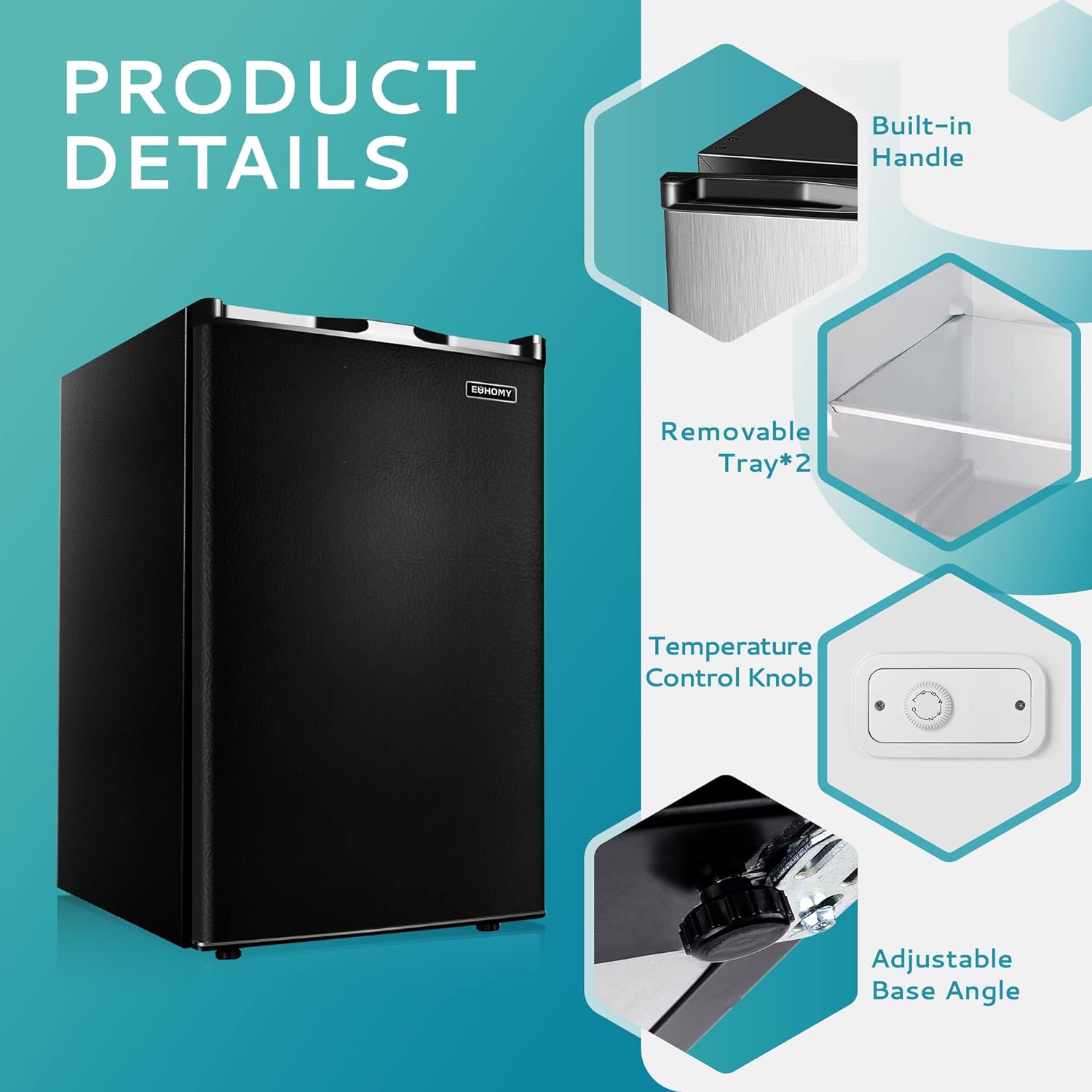 Upright freezer, 3.0 Cubic Feet, Single Door Compact Mini Freezer with Reversible Stainless Steel Door, Small freezer for Home/Dorms/Apartment/Office (Silver)