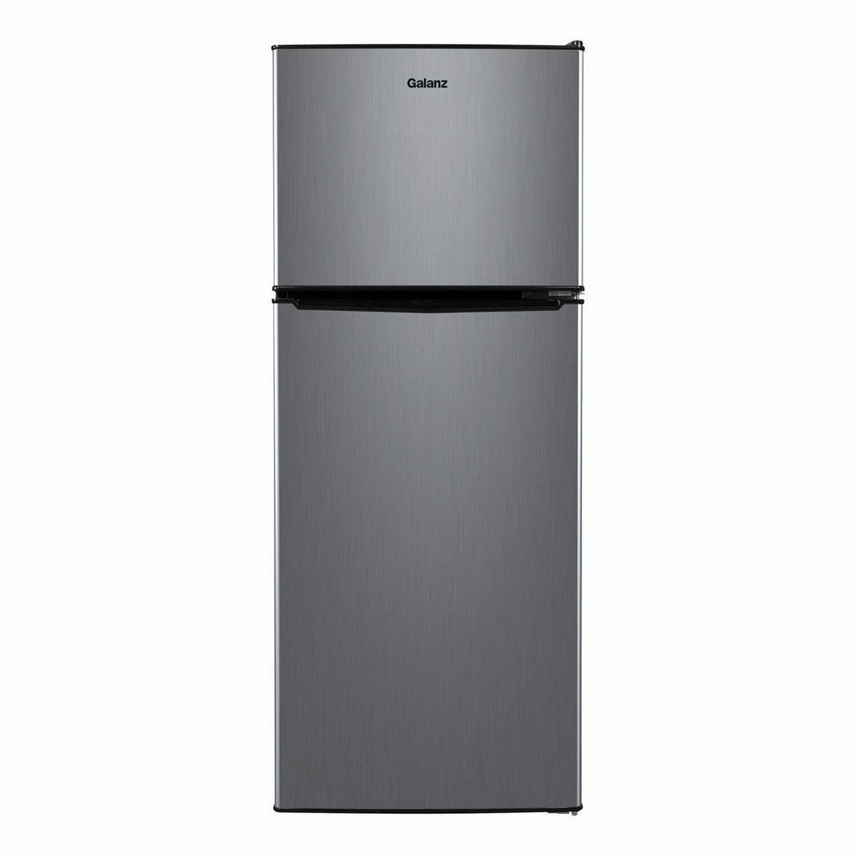 Galanz 4.6. Cu ft Two Door Mini Refrigerator with Freezer, Stainless Steel