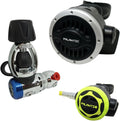 Palantic AS103 Yoke Regulator & Octopus Combo for Scuba Diving | High-Performance Over-Balanced Regulator, Silicone Mouthpiece, 27" Hose, Large Purge Button, 36" Yellow Octopus Hose