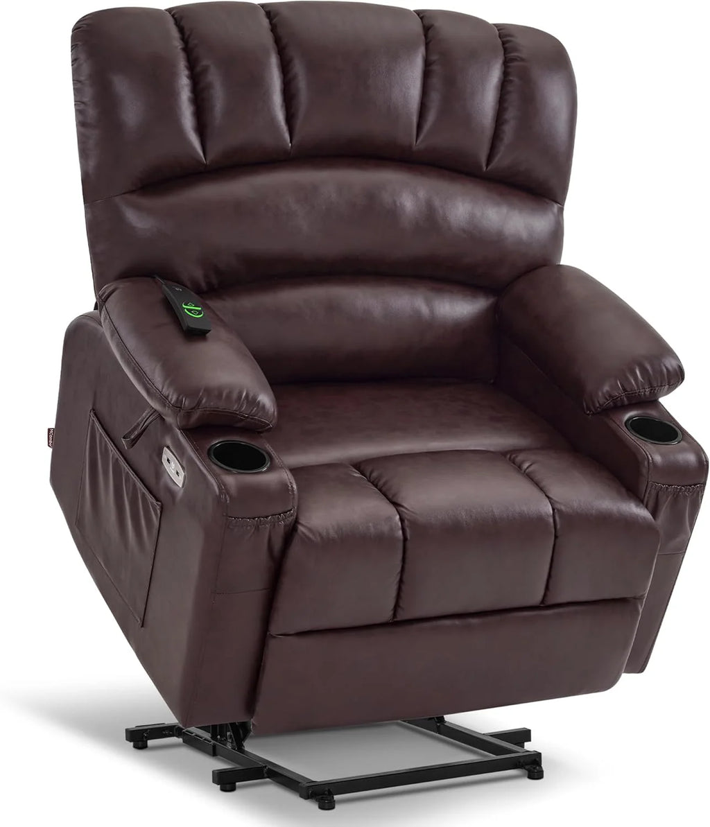 Heated Lift Recliner for Seniors with USB & Cup Holders