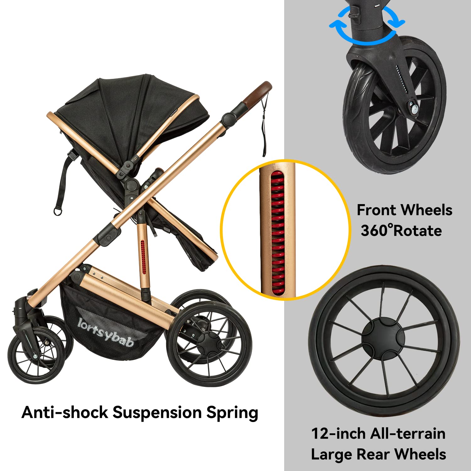 Infant Newborn Baby Bassinet Stroller