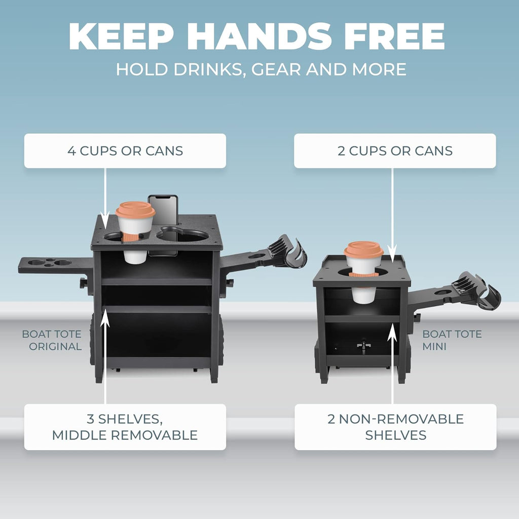 Boat Accessories for Fishing - Fits Gunnels Up to 2.5" Thick Regular