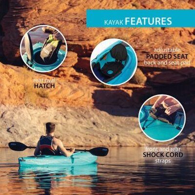 Lifetime Guster 100 Sit-In Kayak (2-Pack) 457