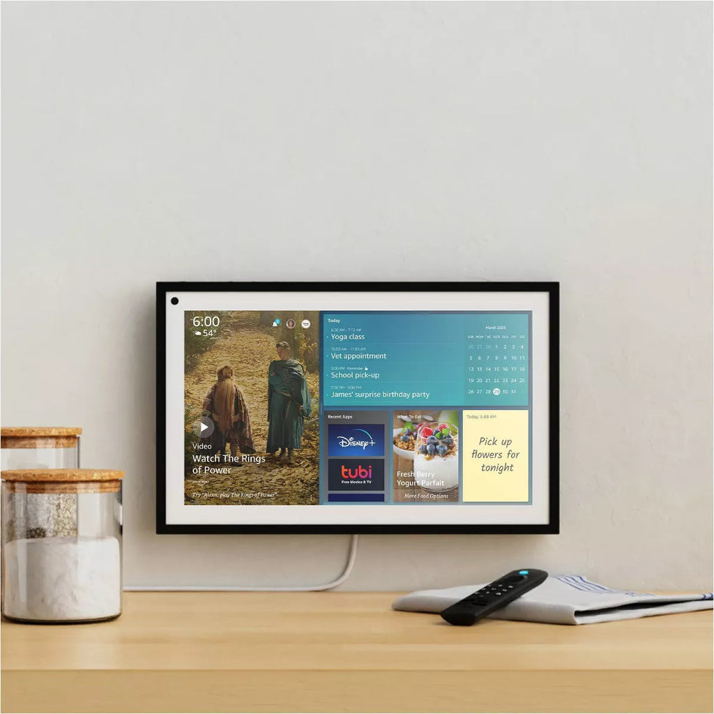 Amazon Echo Show 15 Smart Display with Alexa & Fire TV, 15.6" Full HD, White