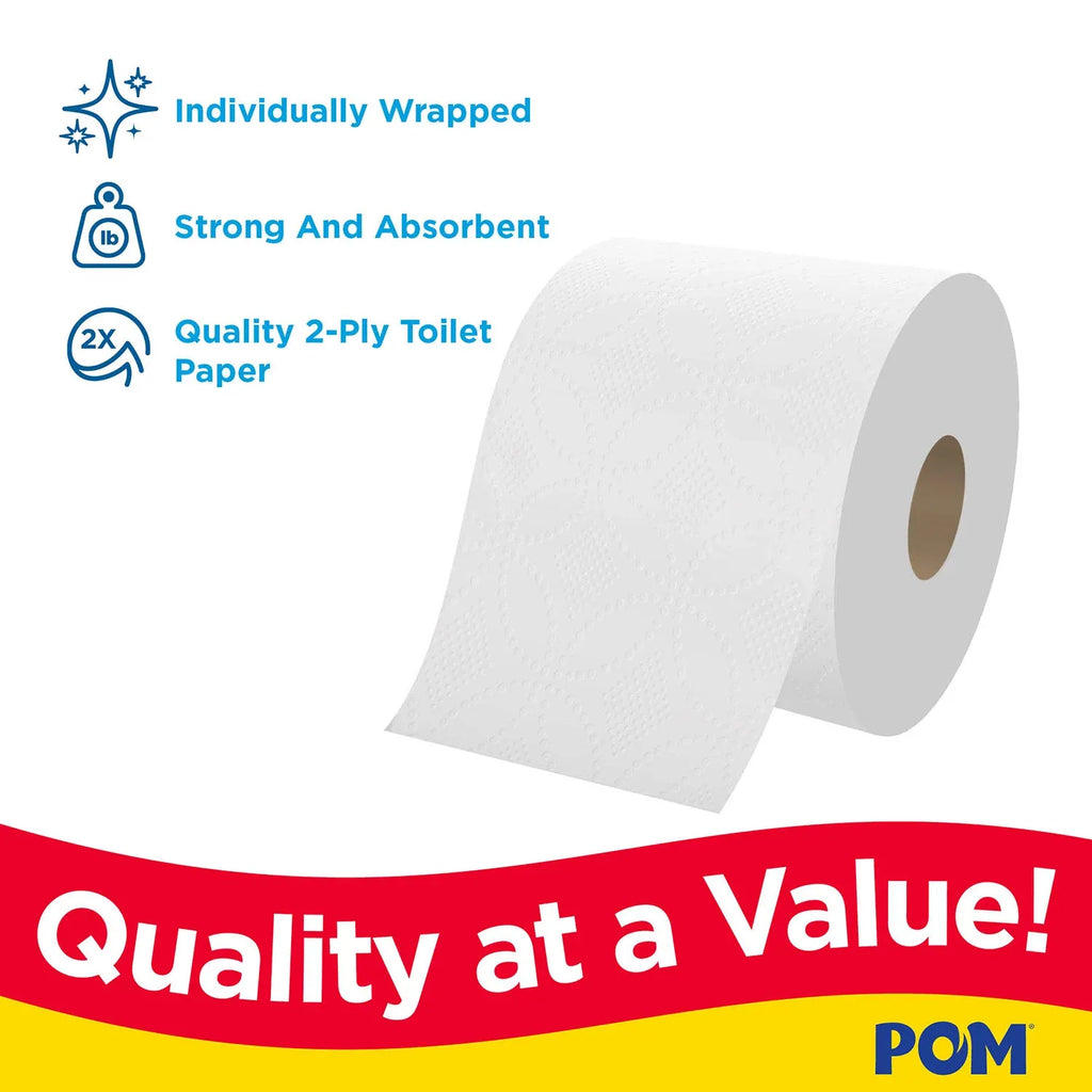 American Standart 2-Ply Bath Tissue, Septic Safe, 45 Rolls, Soft & Strong