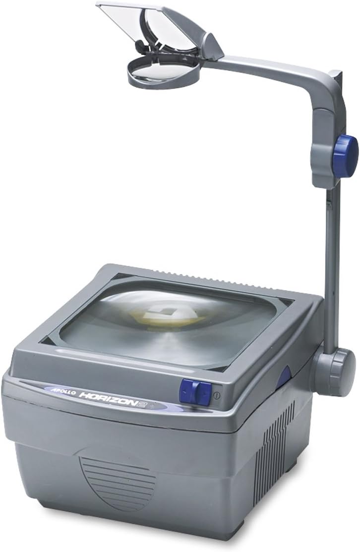 Apollo Horizon 2 Overhead Projector, 2000 Lumens, 10" x 10" Stage, Open Head, Sharp Image, Lightweight, Dual Handles