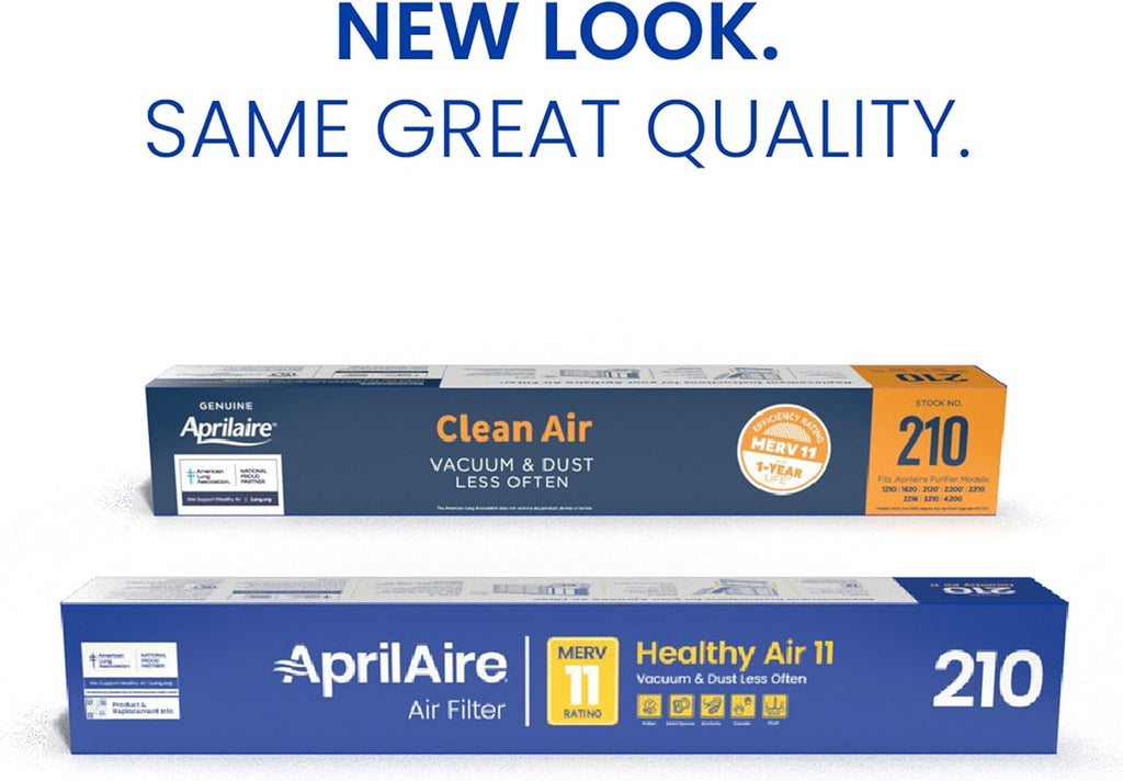 AprilAire 210 Replacement Filter, MERV 11, 20x25x4, Whole House Air Purifier Accessory
