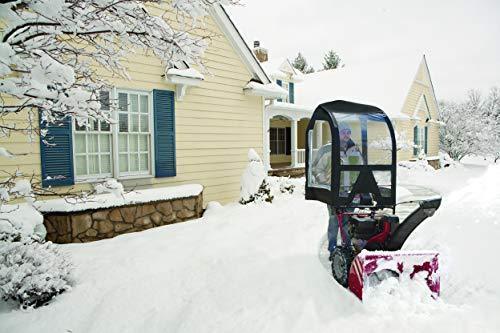 Arnold Deluxe Universal Snow Thrower Cab, Black - Fits Most 2 & 3-Stage Snow Blowers, Includes Pouch & Reflective Fabric