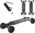AT V.2 Carbon Fiber Electric Skateboard - Off-Road, All Terrain, 28MPH, 19-Mile Range, 3000W Dual Motor, Black, for Adults & Teens