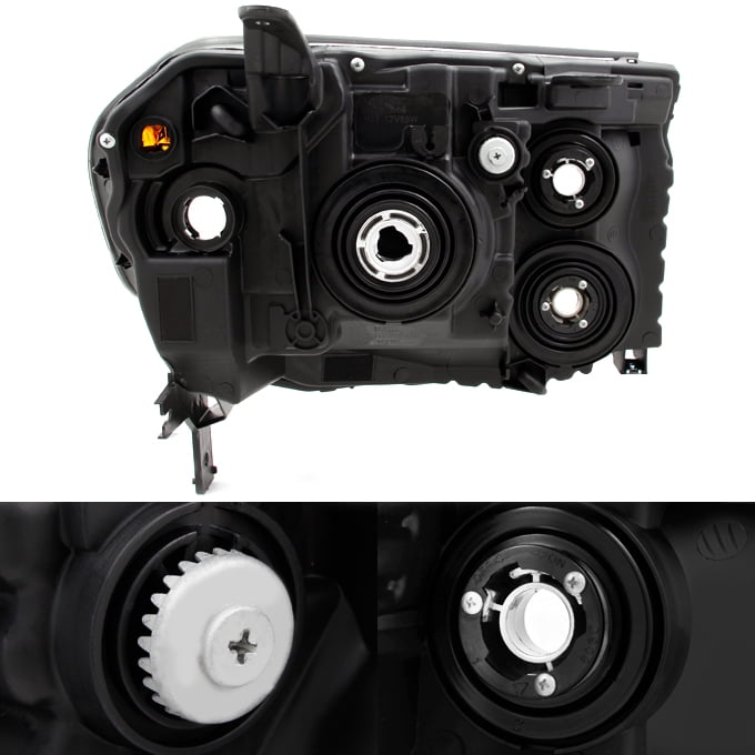 - Change the pair Settings for Honda Pilot SUV black headlight driver left + passenger right