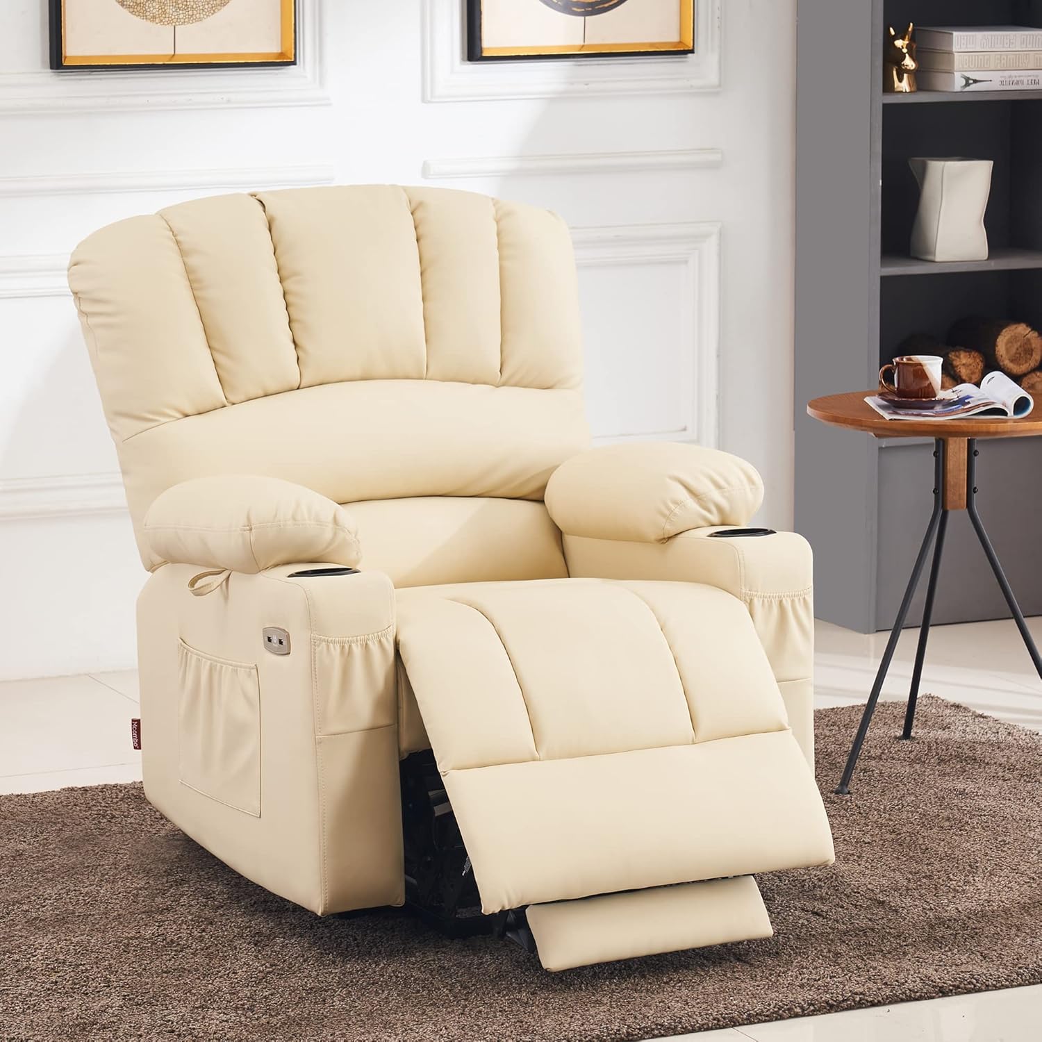 Heated Lift Recliner for Seniors with USB & Cup Holders