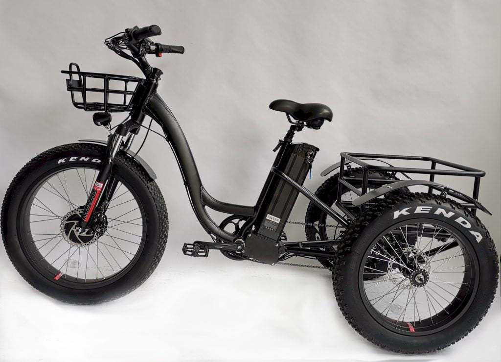 BaFang 750W All-Terrain Fat Tire Electric Tricycle, 23 mph, 55-Mile Range, Samsung Battery, Shimano 7-Speed