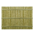 Barrette 6x8 ft Pressure-Treated Wood Privacy Fence Panel with Dog-Ear Design