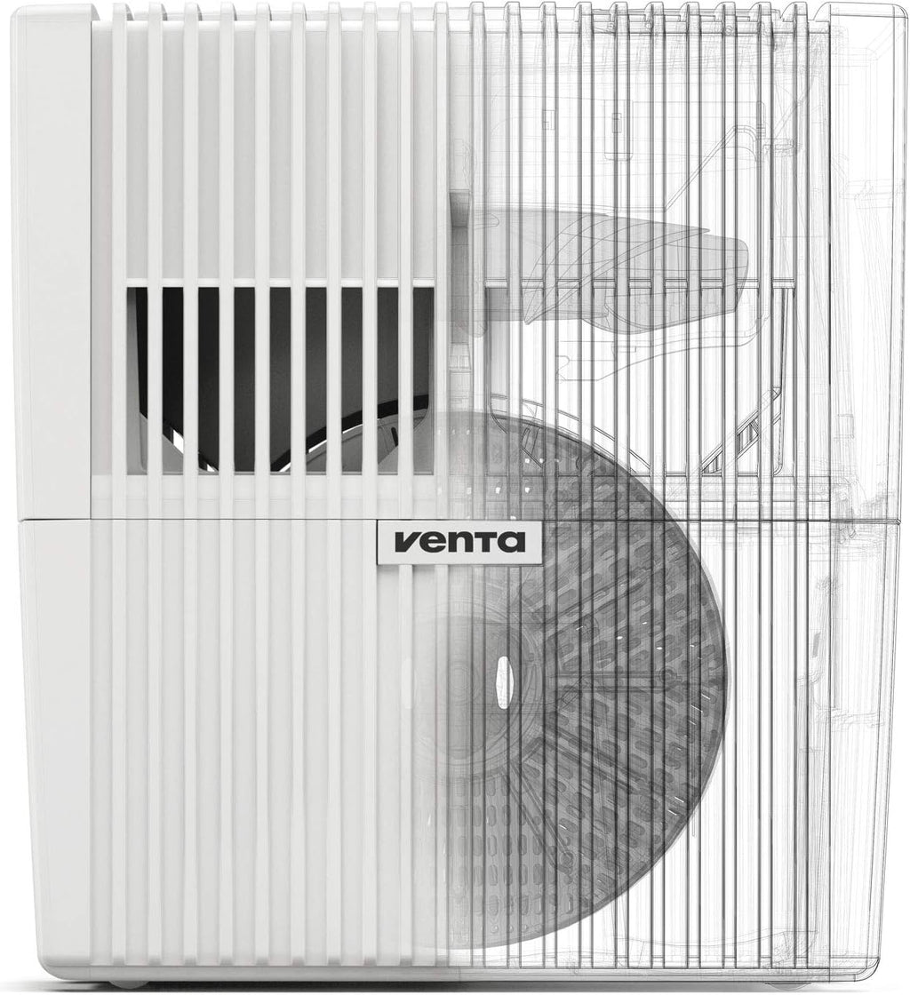 Black Humidifier - Filterless evaporative humidifier for spaces up to 645 square feet