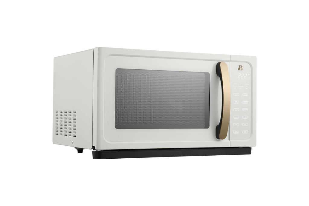 Beautiful 1.1 Cu ft 1000W Sensor Microwave Oven, White Icing - Kitchen Appliance