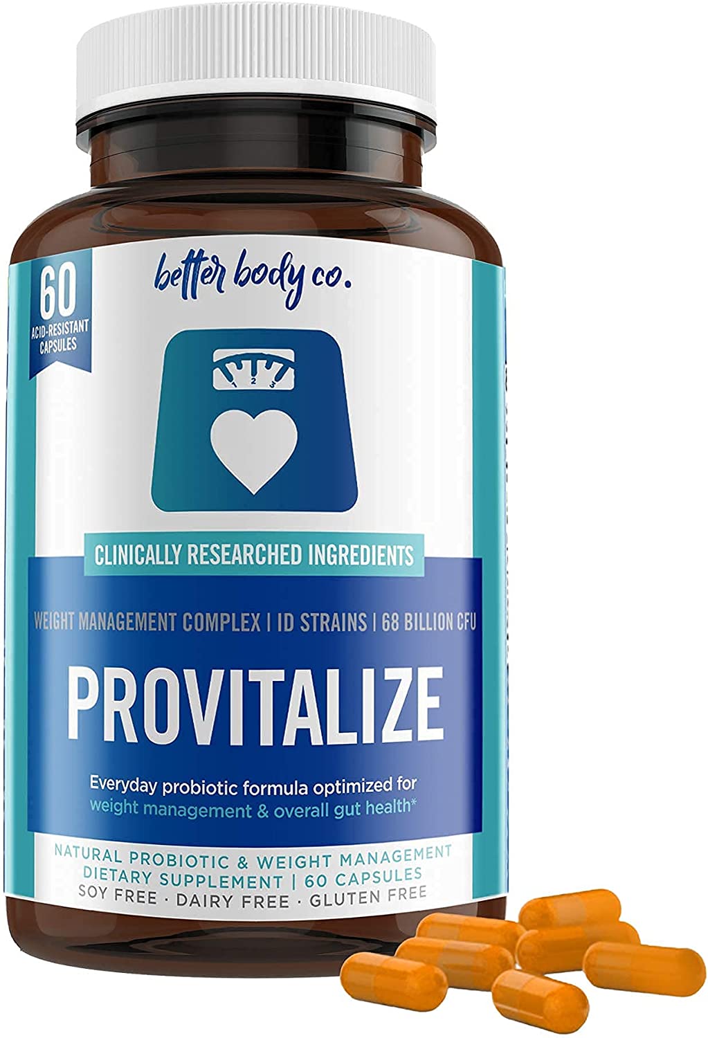 Better Body Co Provitalize Menopause Probiotic Supplement for Women - Boost Metabolism, Reduce Hot Flashes, Enhance Energy