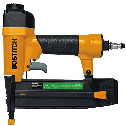 BOSTITCH BTFP3KIT 6-Gallon Air Compressor Combo Kit with 3 Tools, 18GA Brad Nailer, 16GA Finish Nailer, Crown Stapler, Yellow