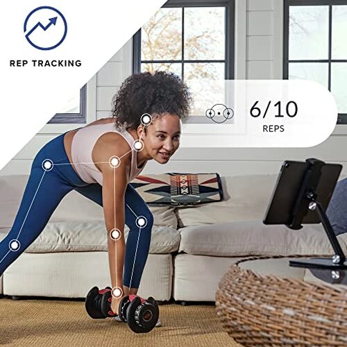 Bowflex SelectTech 552 Adjustable Dumbbells Pair - 5 to 52.5 lbs Weight Range, Replaces 15 Sets