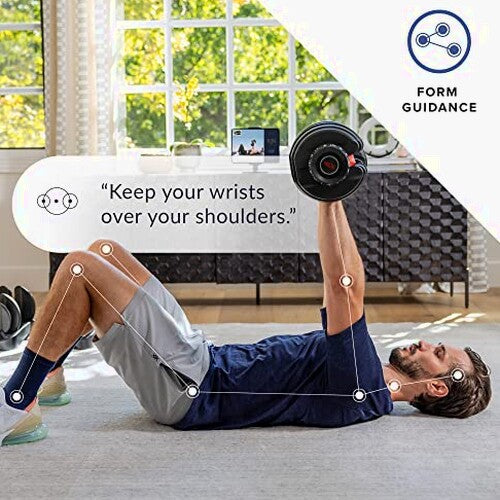 Bowflex SelectTech 552 Adjustable Dumbbells Pair - 5 to 52.5 lbs Weight Range, Replaces 15 Sets