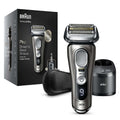 Braun Series 9 Pro 9465cc Men's Wet Dry Electric Shaver with Clean Station, Noble Metal