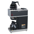 BUNN VPR-2GD 12-Cup Pourover Commercial Coffee Maker with Dual Warmers & Glass Decanters, Black Stainless