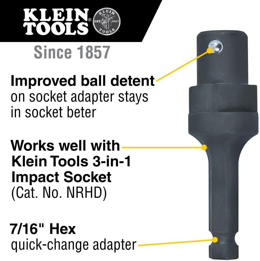 Single-Ended Impact Socket, Made in USA, Three Square Socket Sizes: 3/4-, 1-, and 1-1/8-Inch