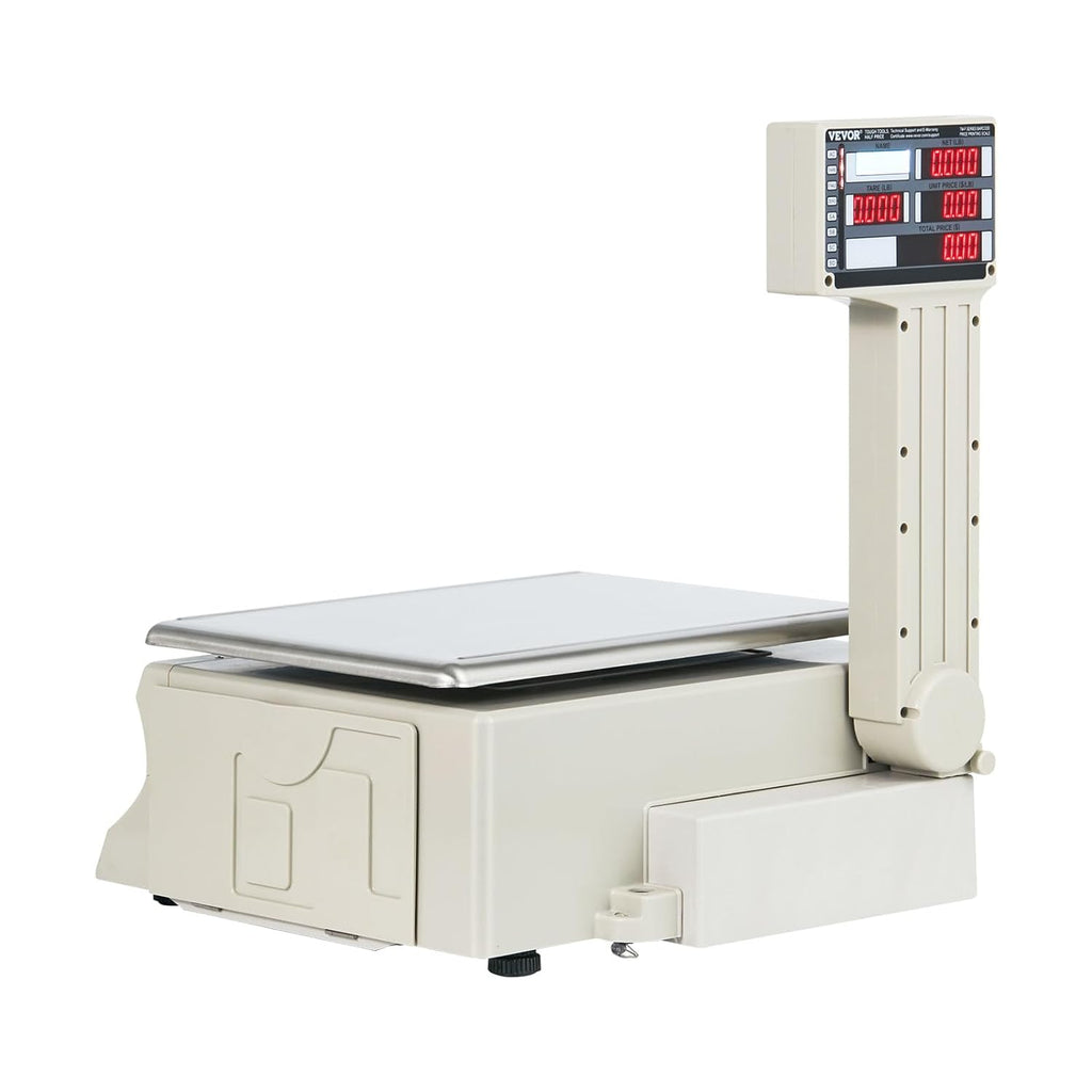 Electronic Price Computing Scale, 66 LB Digital Deli Weight Scales, LED Digital Commercial Food Fruit Meat Produce Counting Weight, for Retail Outlet Store, Kitchen, Restaurant Market, Farmer
