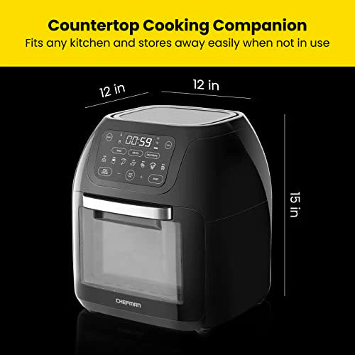 CHEFMAN Multifunctional Digital Air Fryer+ Rotisserie, Dehydrator, Convection Oven