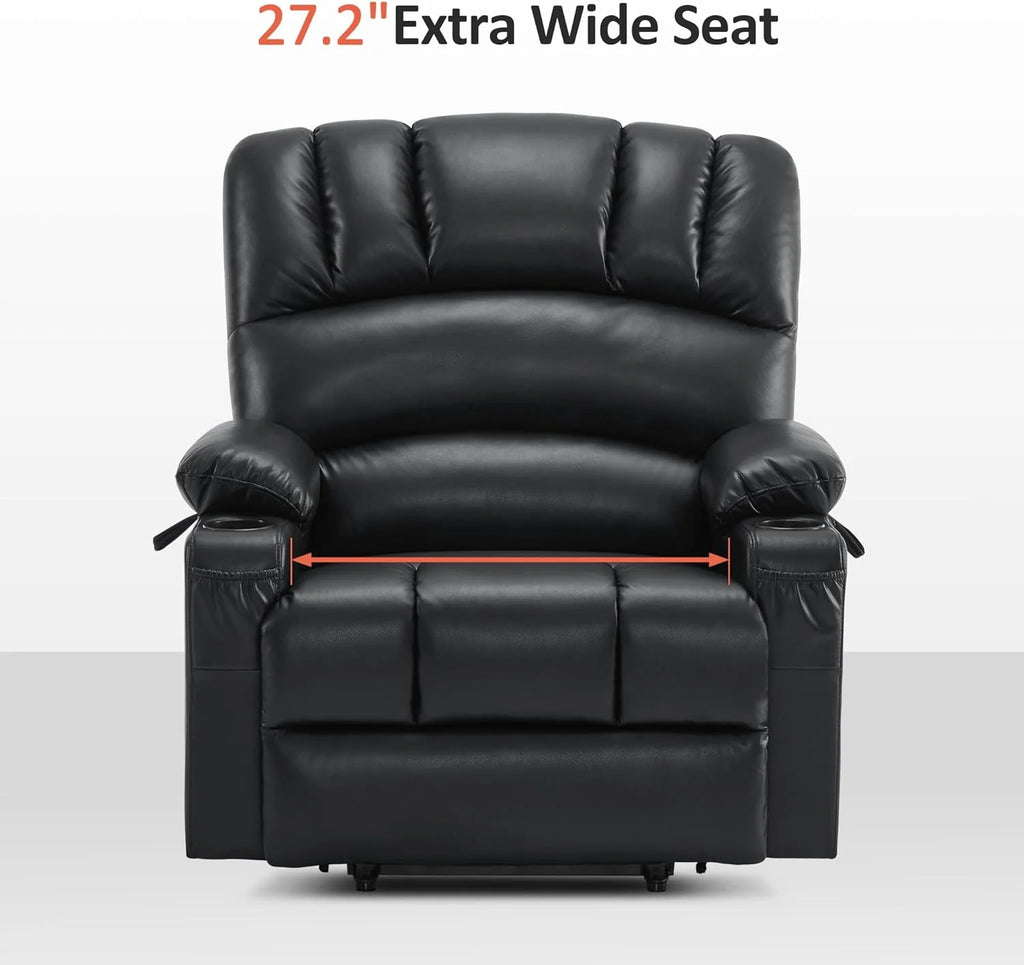 Heated Lift Recliner for Seniors with USB & Cup Holders