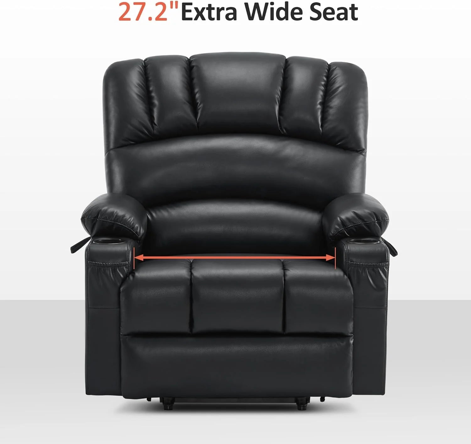Heated Lift Recliner for Seniors with USB & Cup Holders