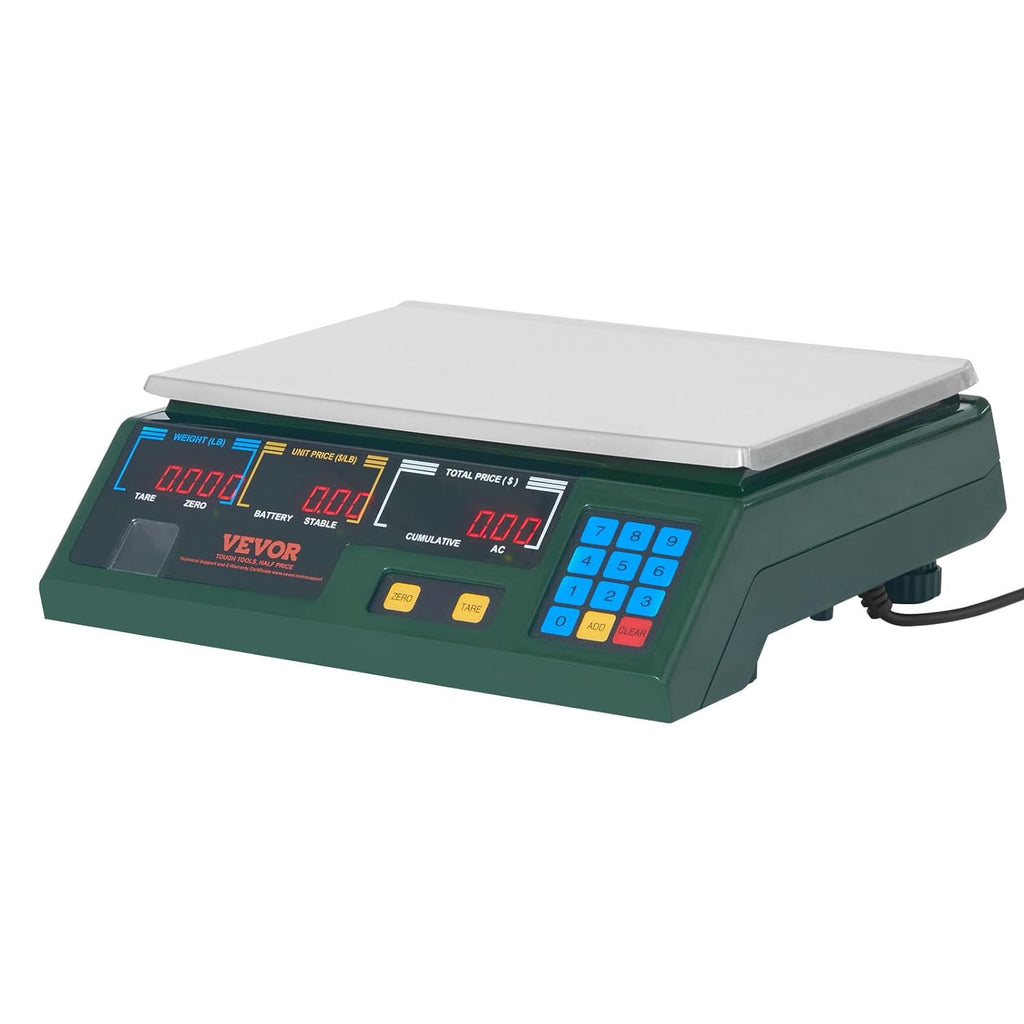 Electronic Price Computing Scale, 66 LB Digital Deli Weight Scales, LED Digital Commercial Food Fruit Meat Produce Counting Weight, for Retail Outlet Store, Kitchen, Restaurant Market, Farmer