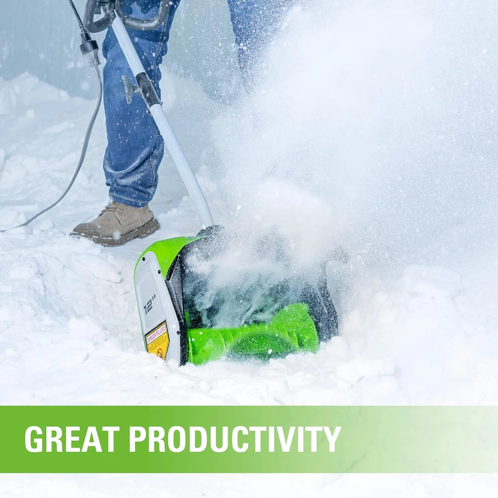 12-inch cordless snow shovel, includes 4.0Ah battery and charger
