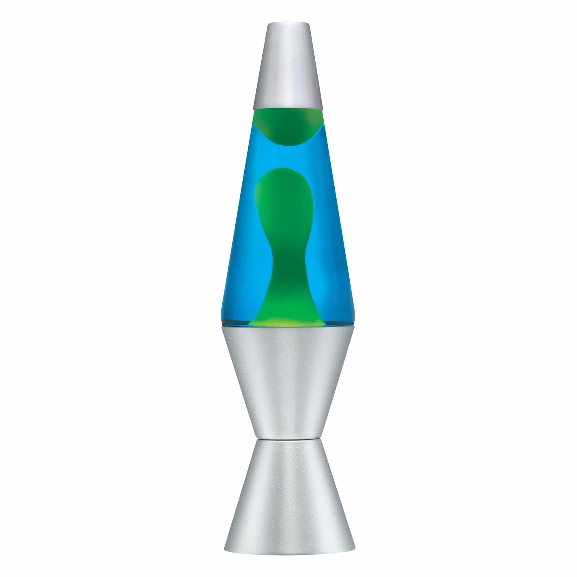 14.5'' LAVA Lamp - Yellow/Blue/Silver