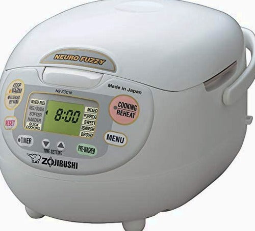 Zojirushi, Made in Japan Neuro Fuzzy Rice Cooker, 5.5-Cup, Premium White