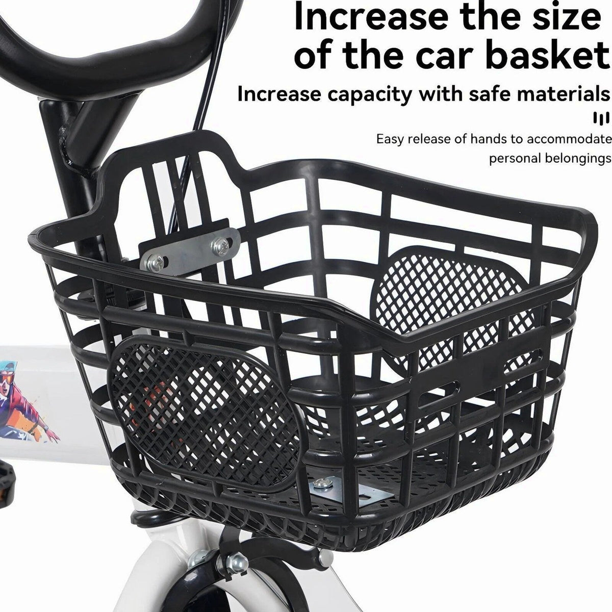 Baprem 18" Girls Bike for 5-9 Years Old Kids, Cute Kids Bike with Training Wheels, Steel Frame Sporty Children Bicycle, Pink