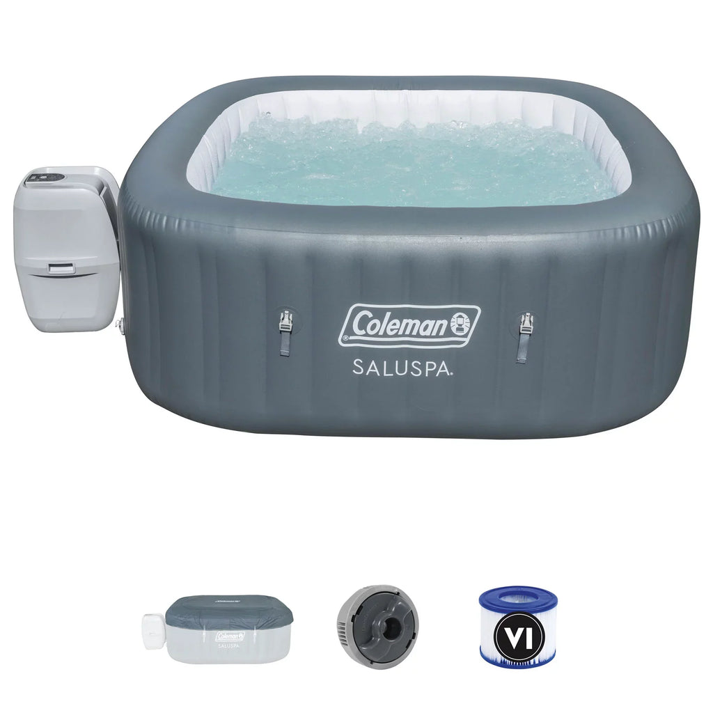 Coleman SaluSpa 6-Person Inflatable Hot Tub with 114 AirJets, DuraPlus, Freeze Shield, and Digital Control Panel