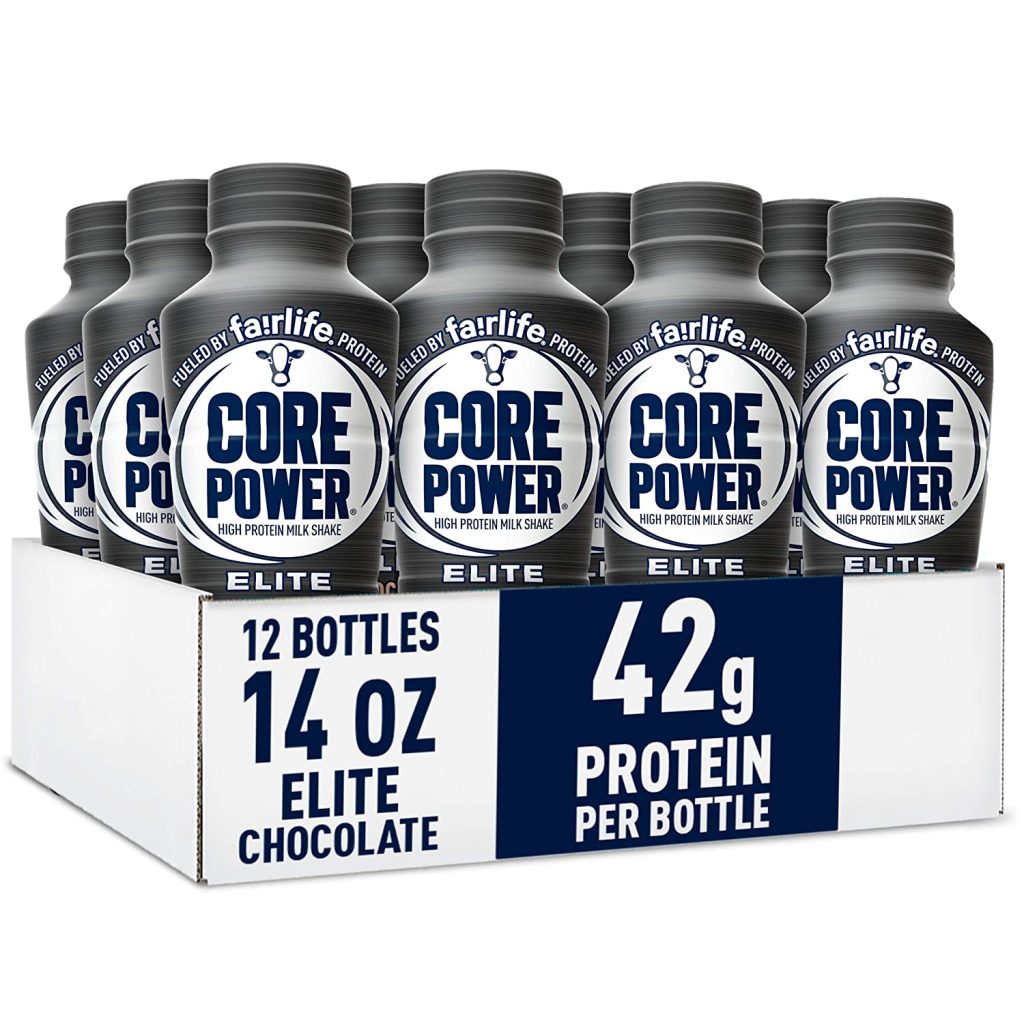 Core Power Elite Chocolate Protein Shake 42g, 14 Fl Oz, Pack of 12 - Workout Recovery Drink