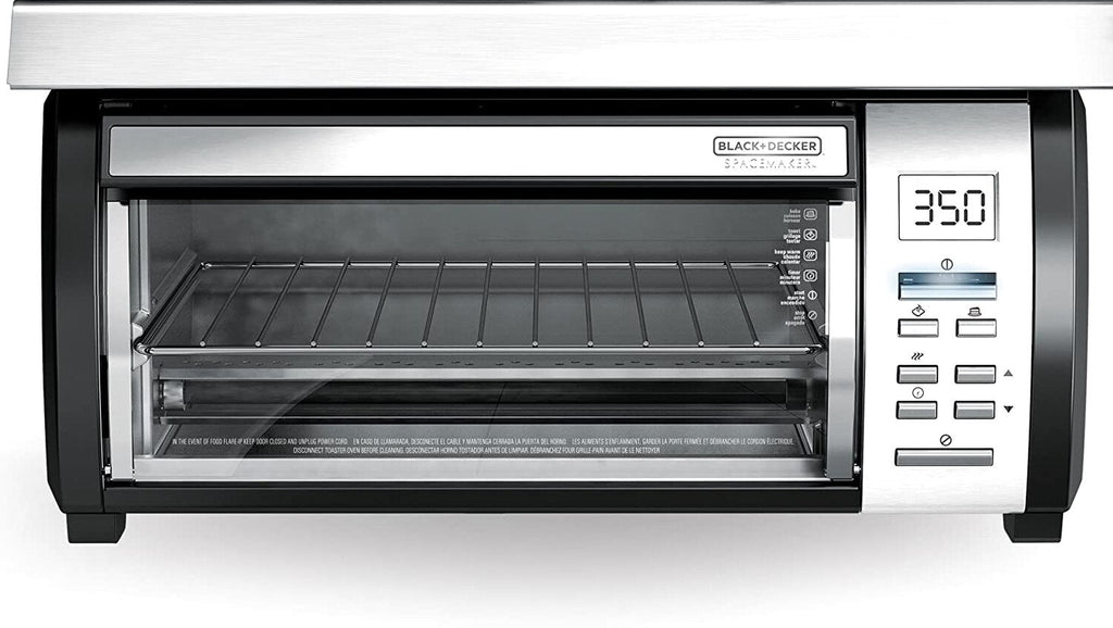 Spacemaker Under-Counter Toaster Oven, Black/Stainless Steel, TROS1000D