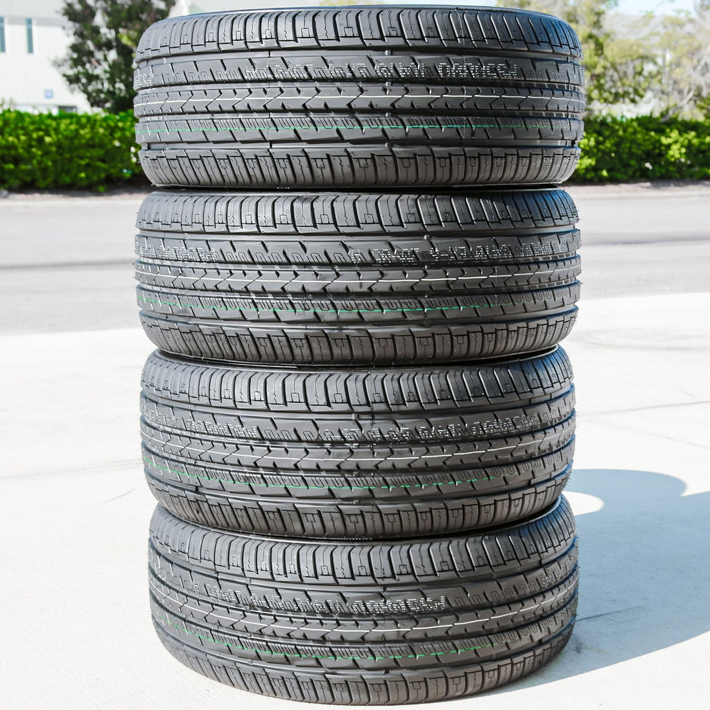 Set of 4 (quad) 265/50R20 112V XL full season tires suitable for: 2014-15 Jeep Grand Cherokee Summit, 2019-20 Jeep Grand Cherokee Limited X